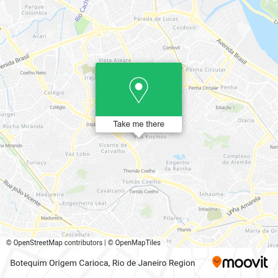 Botequim Origem Carioca map
