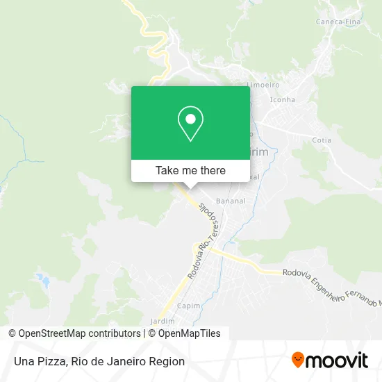 Una Pizza map