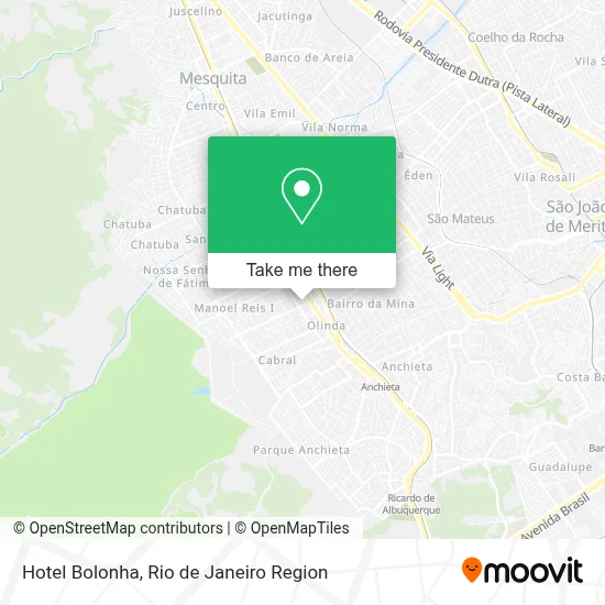 Hotel Bolonha map