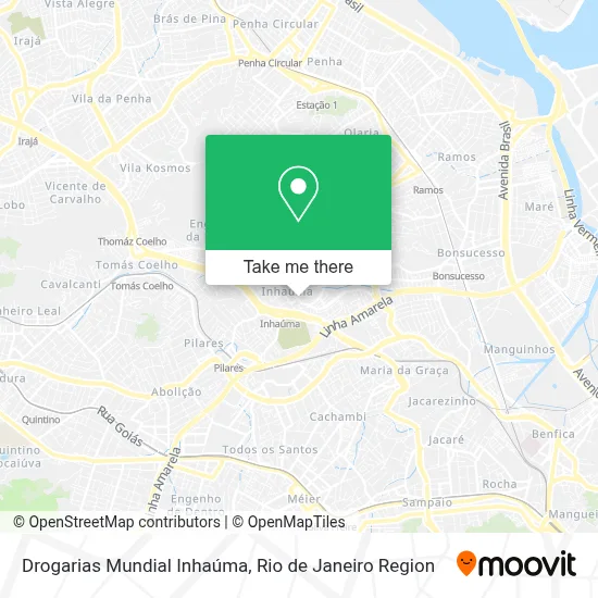 Drogarias Mundial Inhaúma map