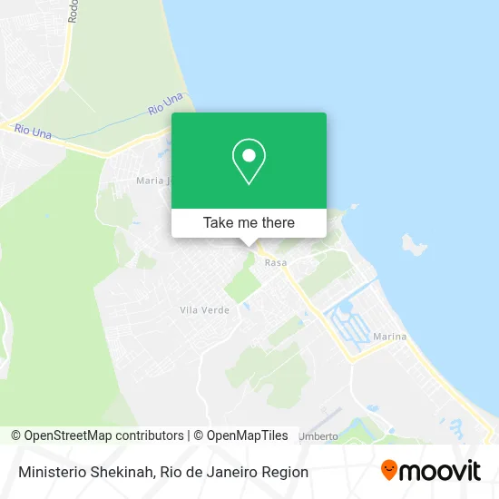 Ministerio Shekinah map