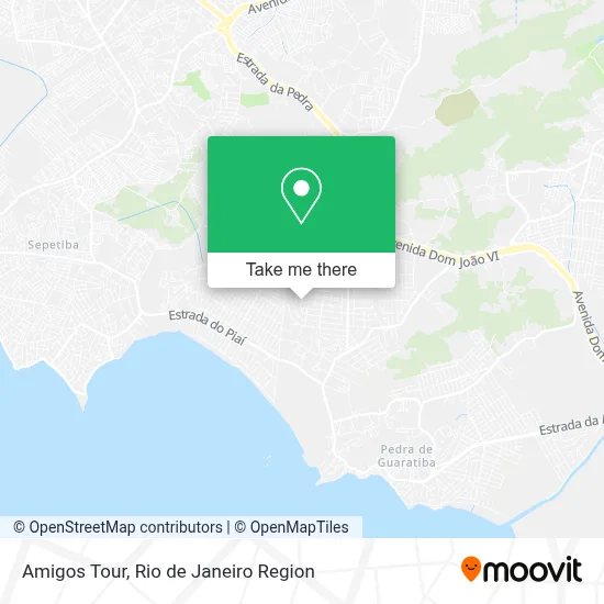 Amigos Tour map