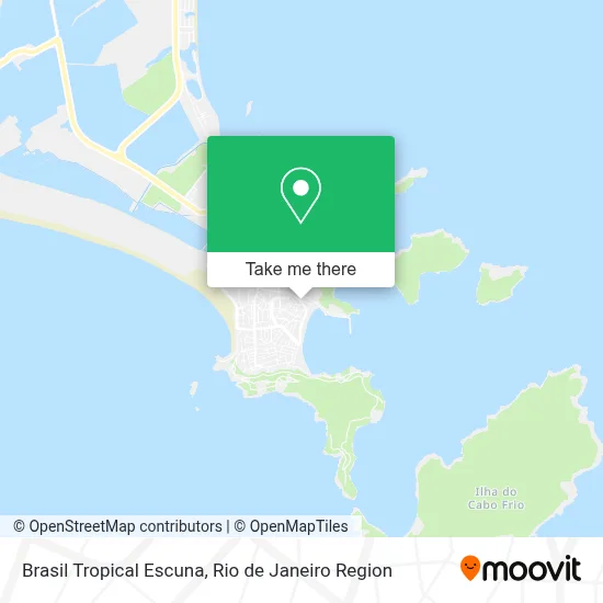 Brasil Tropical Escuna map