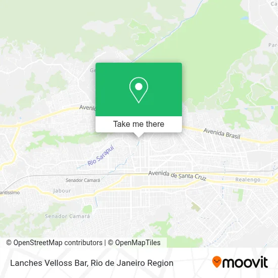 Lanches Velloss Bar map