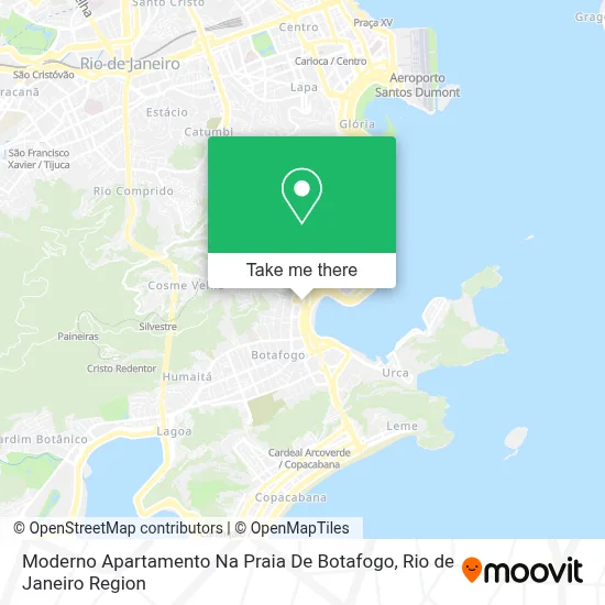 Moderno Apartamento Na Praia De Botafogo map