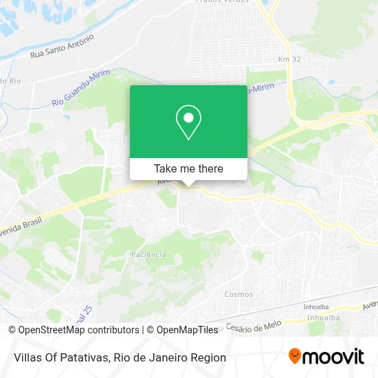 Villas Of Patativas map
