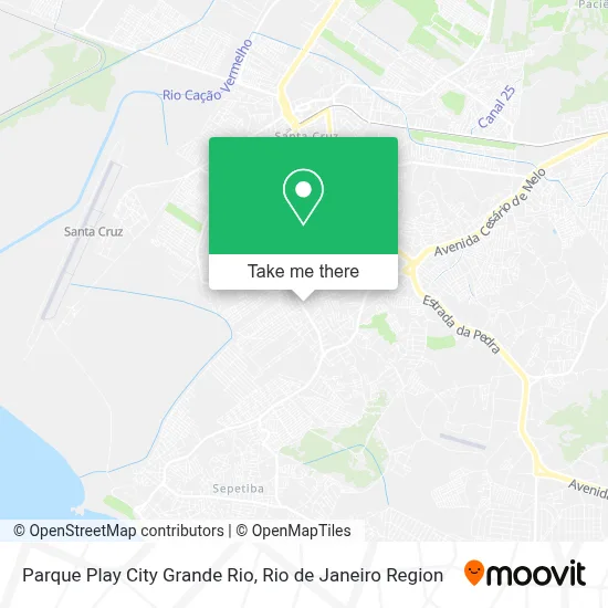 Parque Play City Grande Rio map