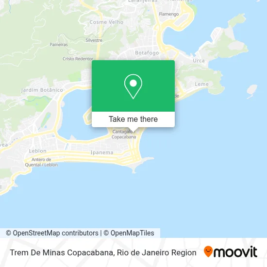 Trem De Minas Copacabana map