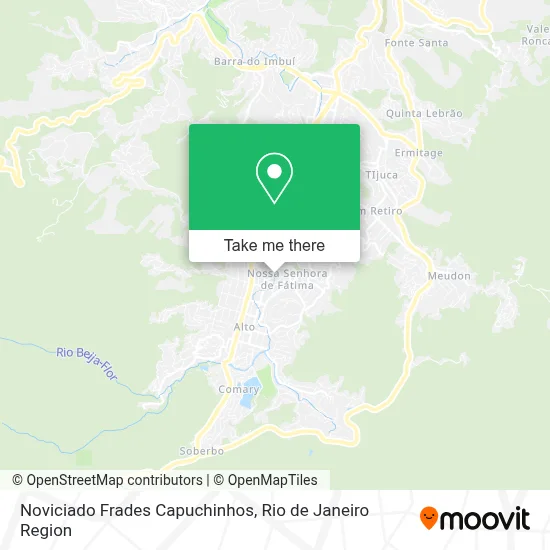 Noviciado Frades Capuchinhos map