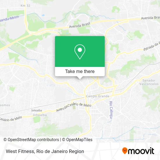 West Fitness map