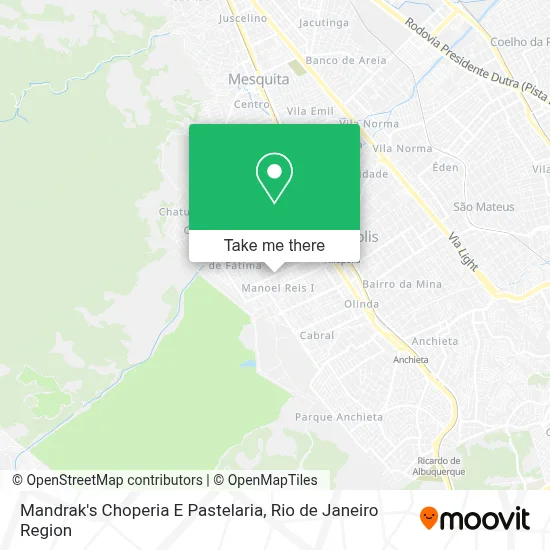 Mandrak's Choperia E Pastelaria map