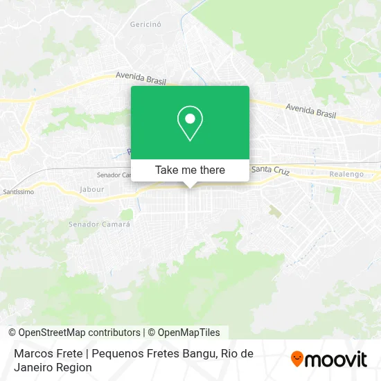 Marcos Frete | Pequenos Fretes Bangu map