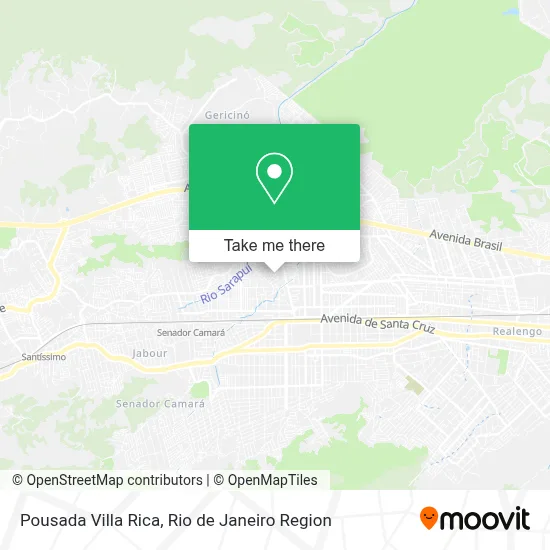 Pousada Villa Rica map