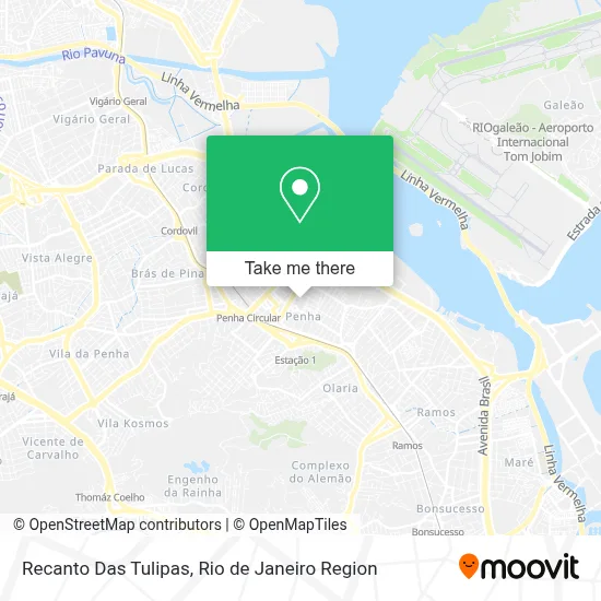 Recanto Das Tulipas map