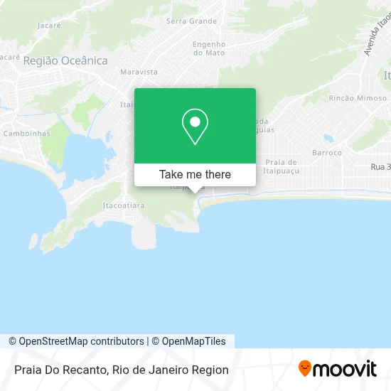 Praia Do Recanto map