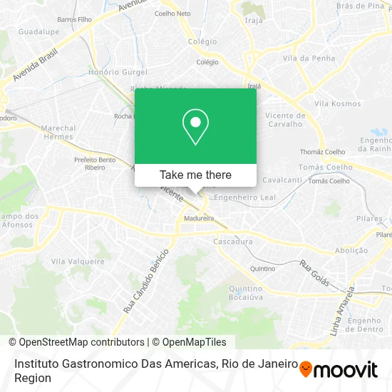 Instituto Gastronomico Das Americas map