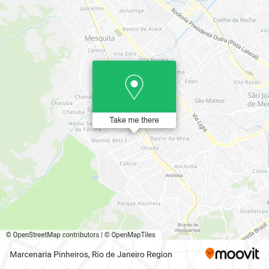 Marcenaria Pinheiros map