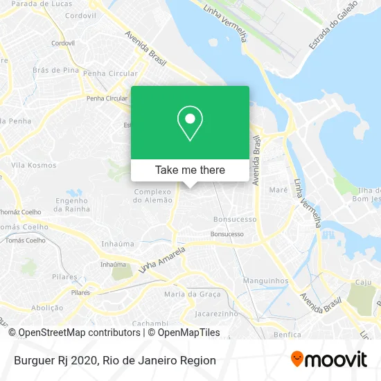 Burguer Rj 2020 map