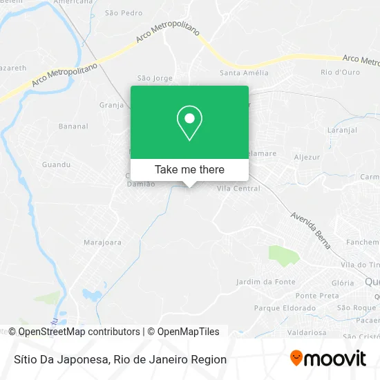 Sítio Da Japonesa map