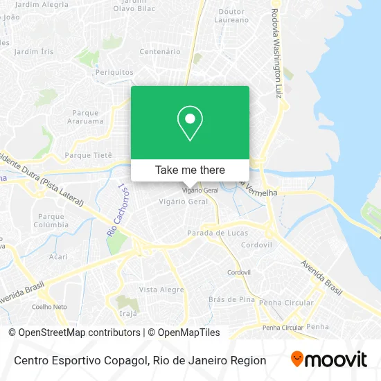 Centro Esportivo Copagol map