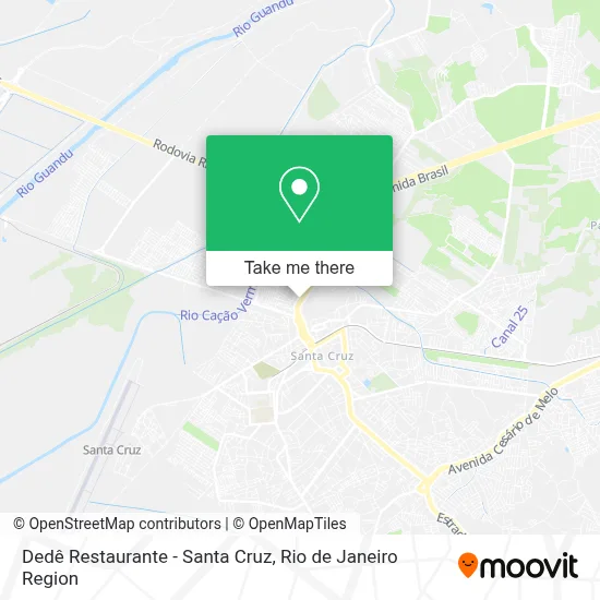 Dedê Restaurante - Santa Cruz map