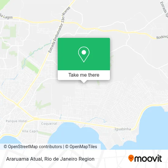 Araruama Atual map