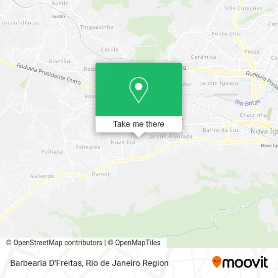 Barbearia D'Freitas map