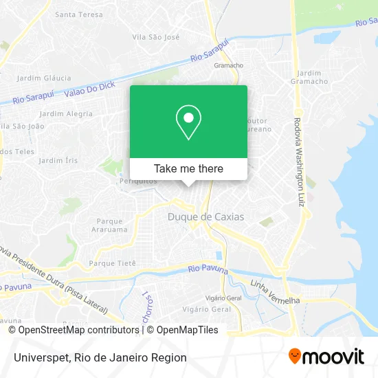 Universpet map