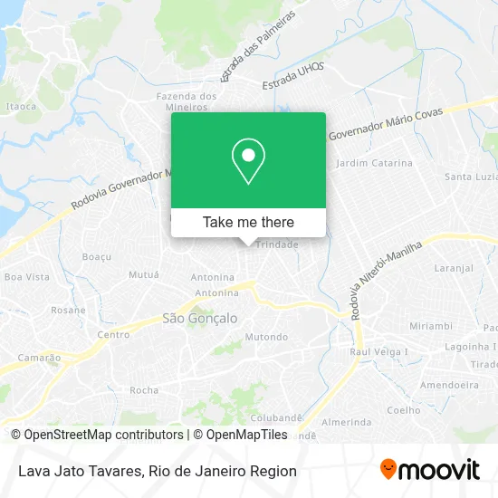 Lava Jato Tavares map