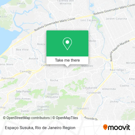 Espaço Susuka map