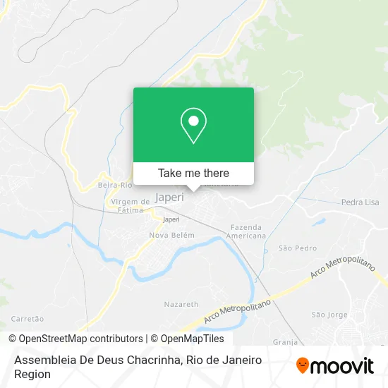 Assembleia De Deus Chacrinha map