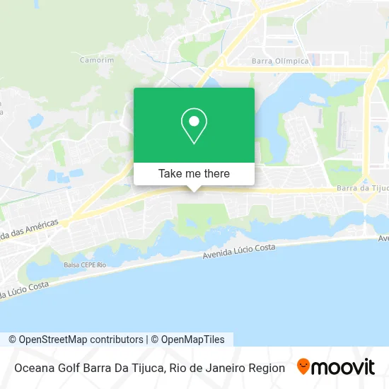 Oceana Golf Barra Da Tijuca map