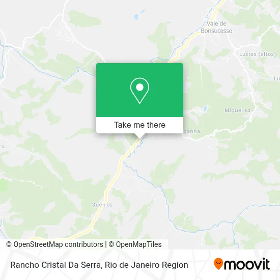 Rancho Cristal Da Serra map