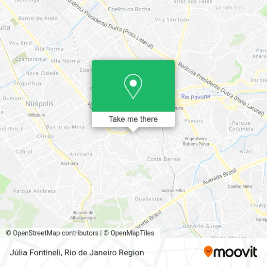 Júlia Fontineli map