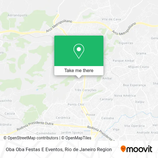 Oba Oba Festas E Eventos map