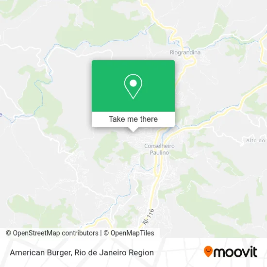 American Burger map
