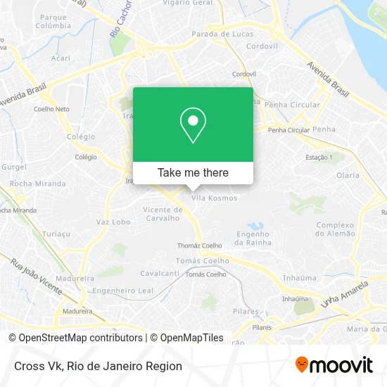 Cross Vk map