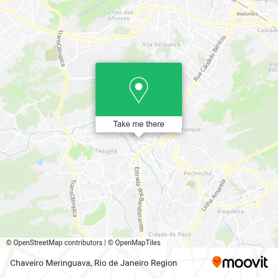 Chaveiro Meringuava map