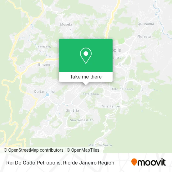 Rei Do Gado Petrópolis map