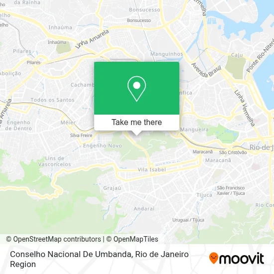 Conselho Nacional De Umbanda map