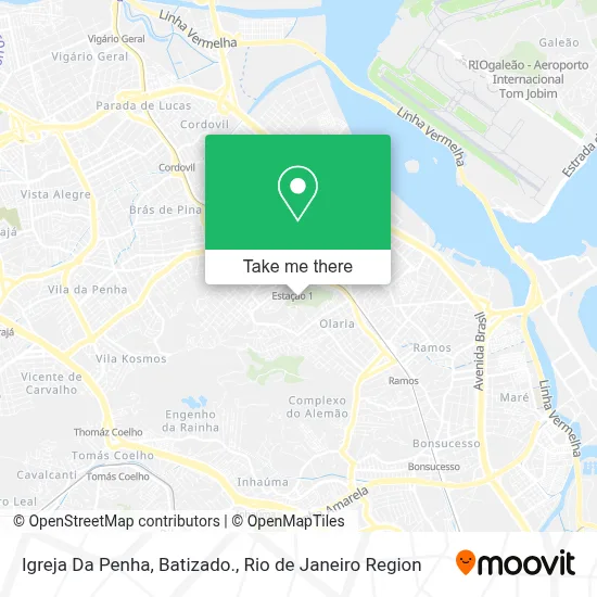 Igreja Da Penha, Batizado. map