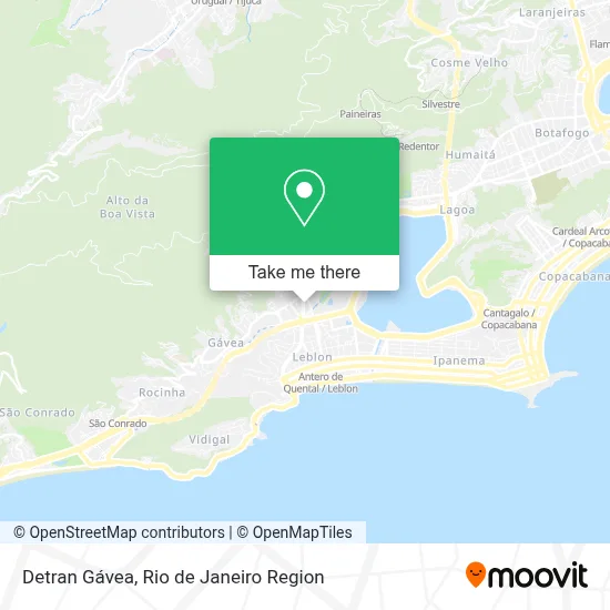 Detran Gávea map