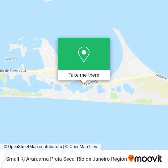 Small Rj Araruama Praia Seca map