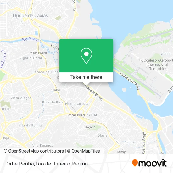 Orbe Penha map