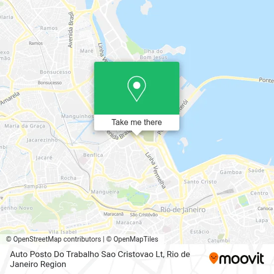 Auto Posto Do Trabalho Sao Cristovao Lt map