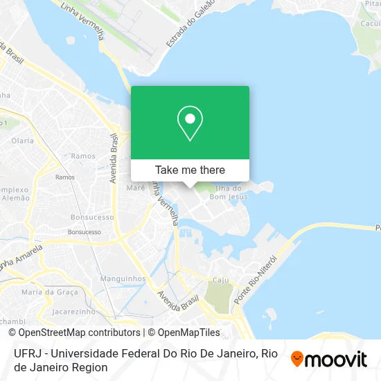 UFRJ - Universidade Federal Do Rio De Janeiro map
