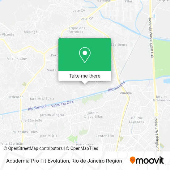 Academia Pro Fit Evolution map