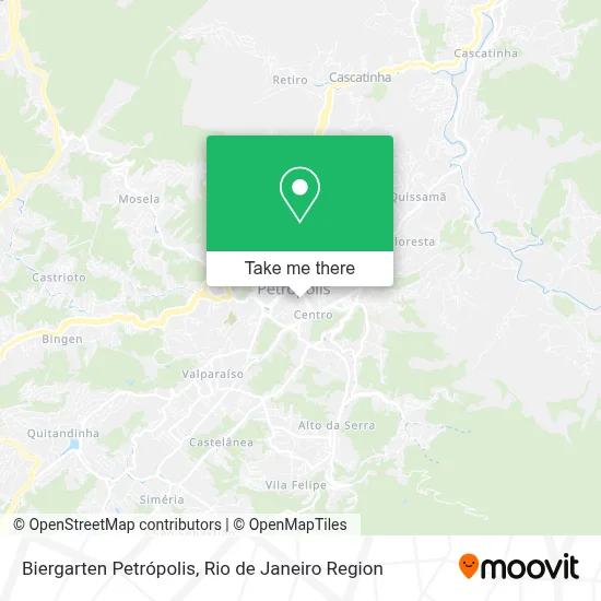 Biergarten Petrópolis map