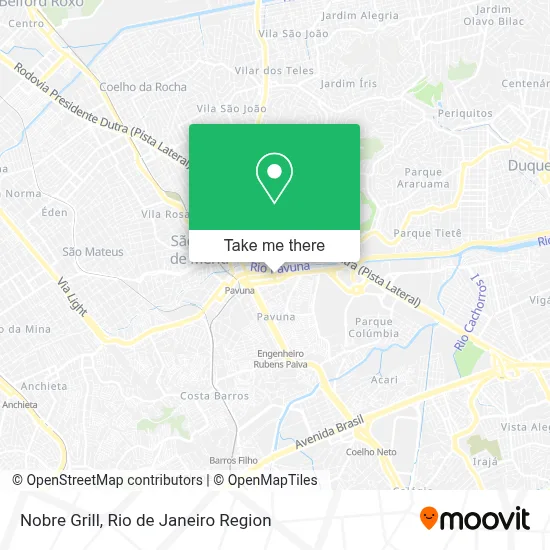 Nobre Grill map
