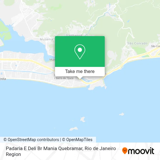 Padaria E Deli Br Mania Quebramar map